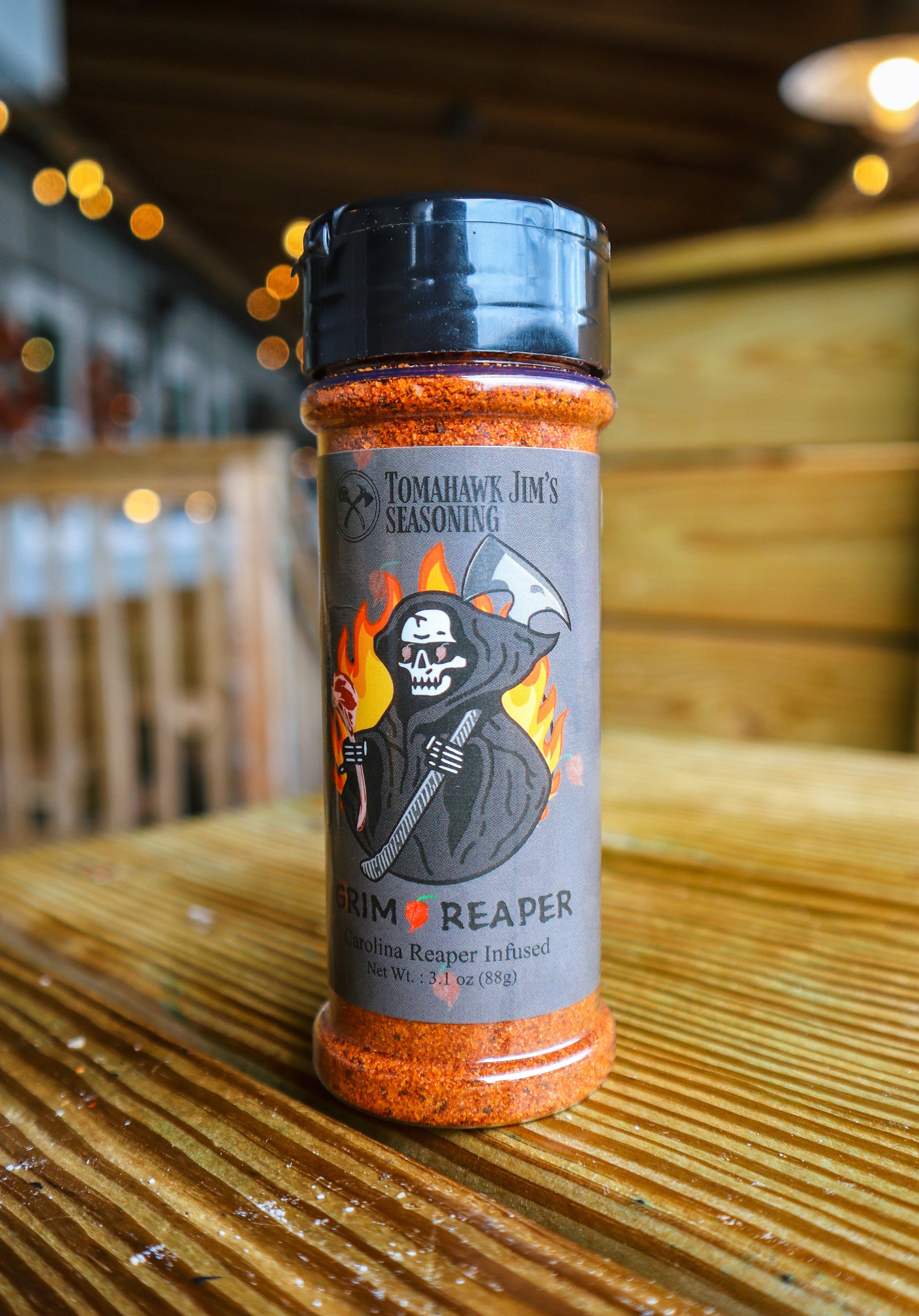 Tomahawk Jim’s Seasoning - Wholesale Dried Spice Mix - Grim Reaper (3.1oz) - Faire0