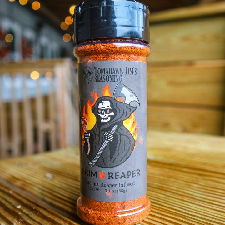 Tomahawk Jim’s Seasoning - Wholesale Dried Spice Mix - Grim Reaper (3.1oz) - Faire