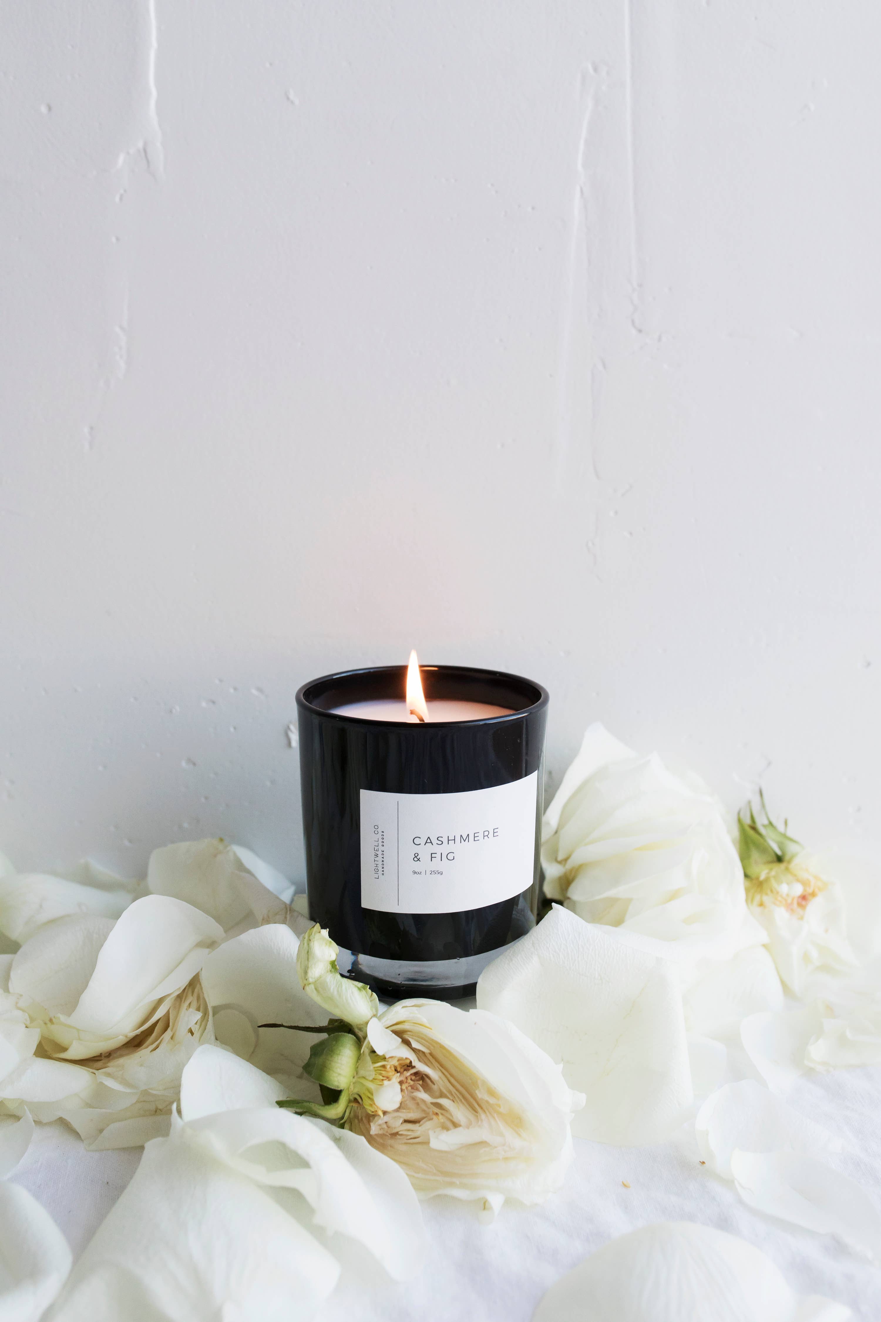 Lightwell Co. - Wholesale Jar/Filled Candle - Cashmere & Fig Black Tumbler1