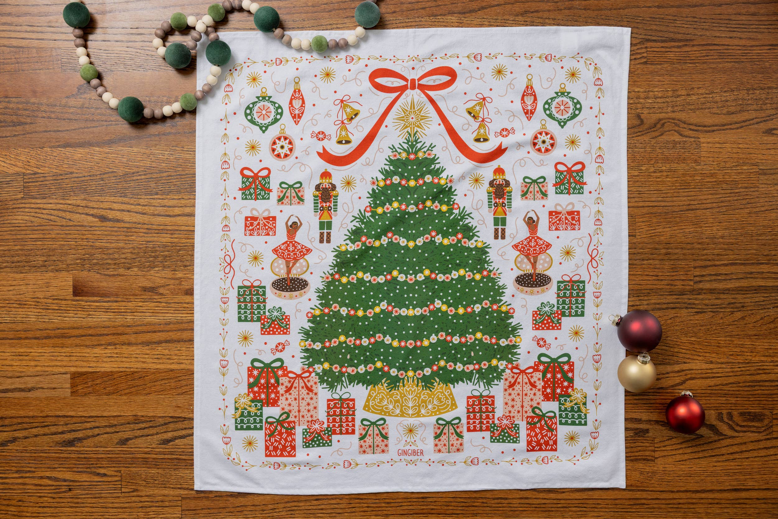 Gingiber - Wholesale Tea Towel - Christmas Tree Tea Towel – Holiday Kitchen Decor7