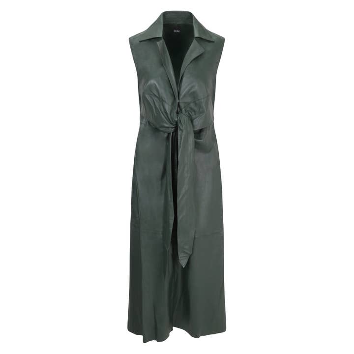 Green Sleeveless Dress Gianna for wholesale by PiPPiCA