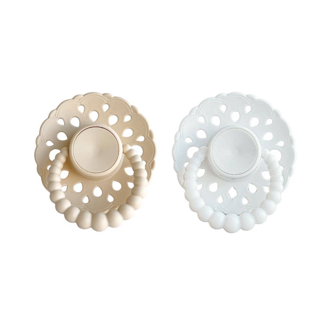 CMC Gold - Wholesale Pacifier - Baby - CMC 'Bubble' Dummies Bloom Oatmeal + White0