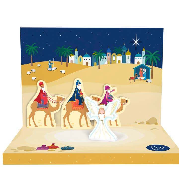 Little Town of Bethlehem Music Box Card for wholesale by My Design Collections