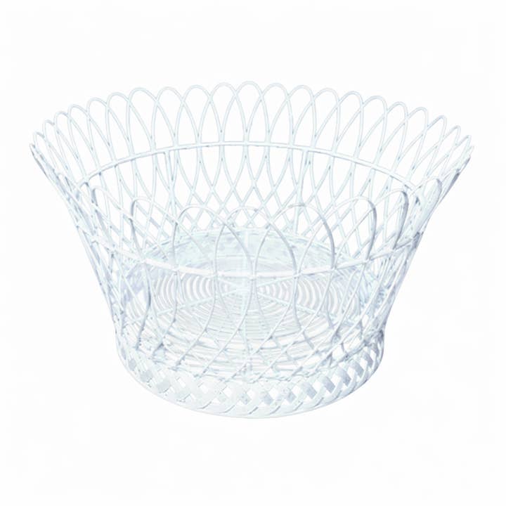 Cesto Redondo de Arame Francês Direito por atacado de The Enchanted Home