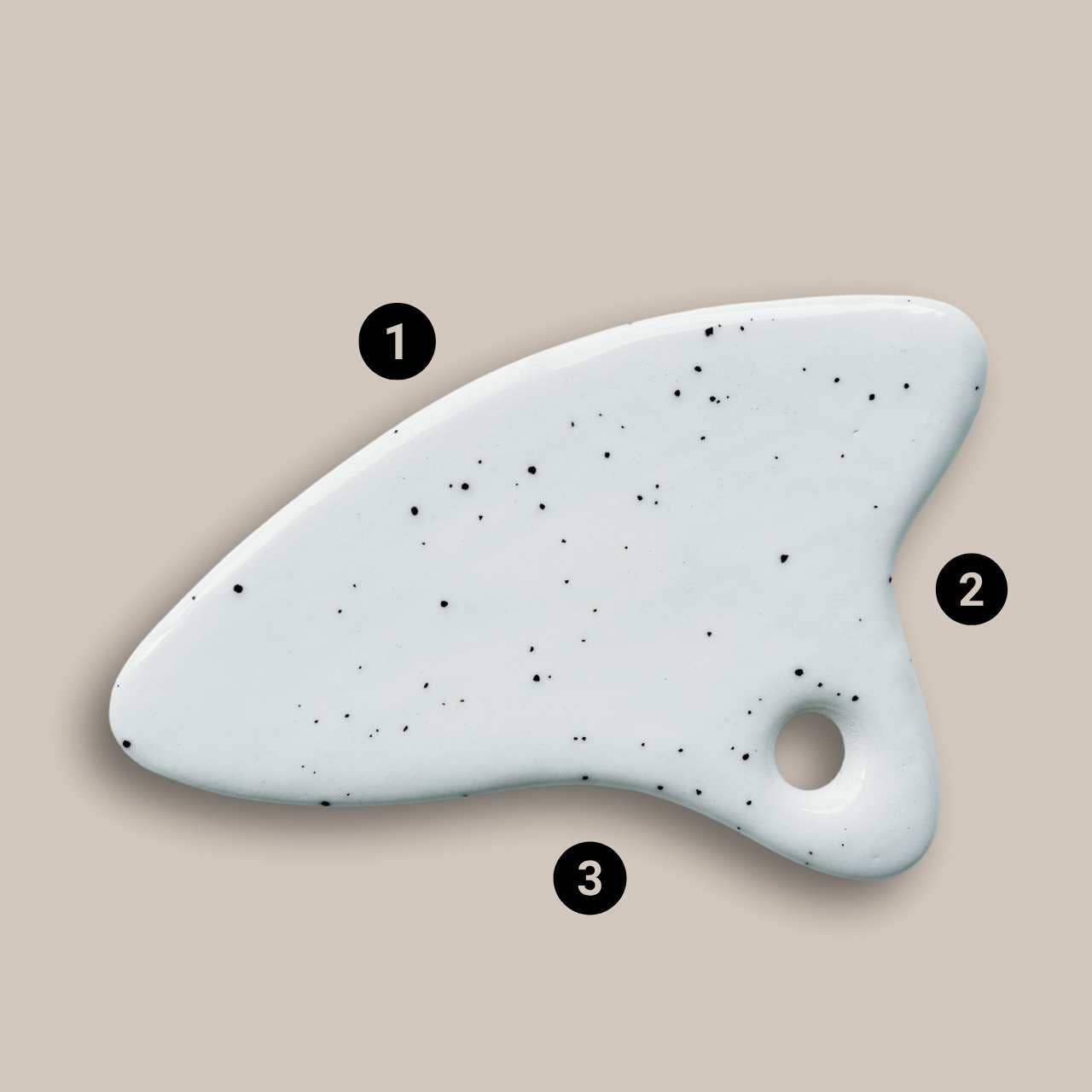 SOWE Botanic Lab - Wholesale Gua Sha Tool - Ceramic guasha2