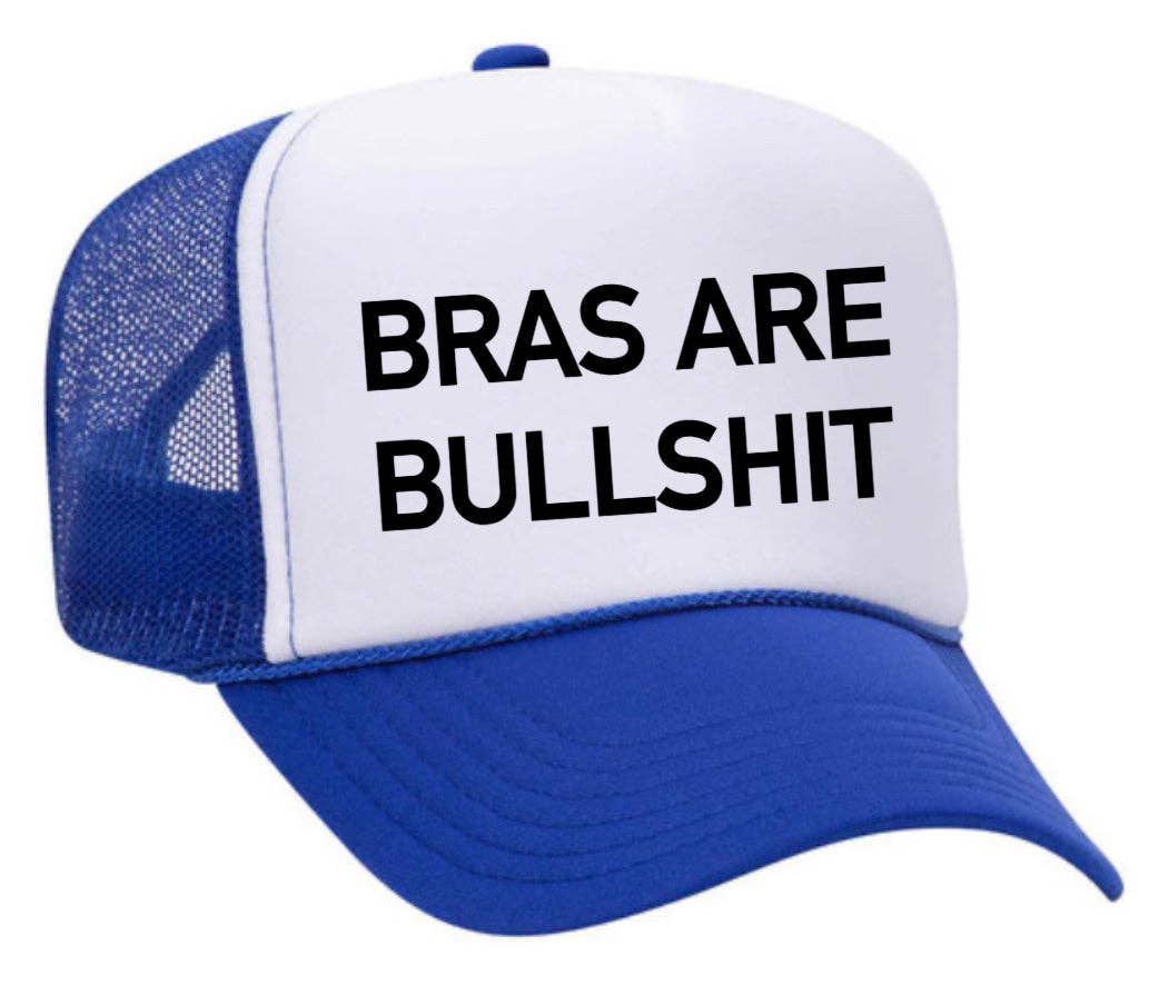 Inappropriate Trucker Hats - Wholesale Trucker Hat - Women's - Bras Are Bullshit Trucker Hat2