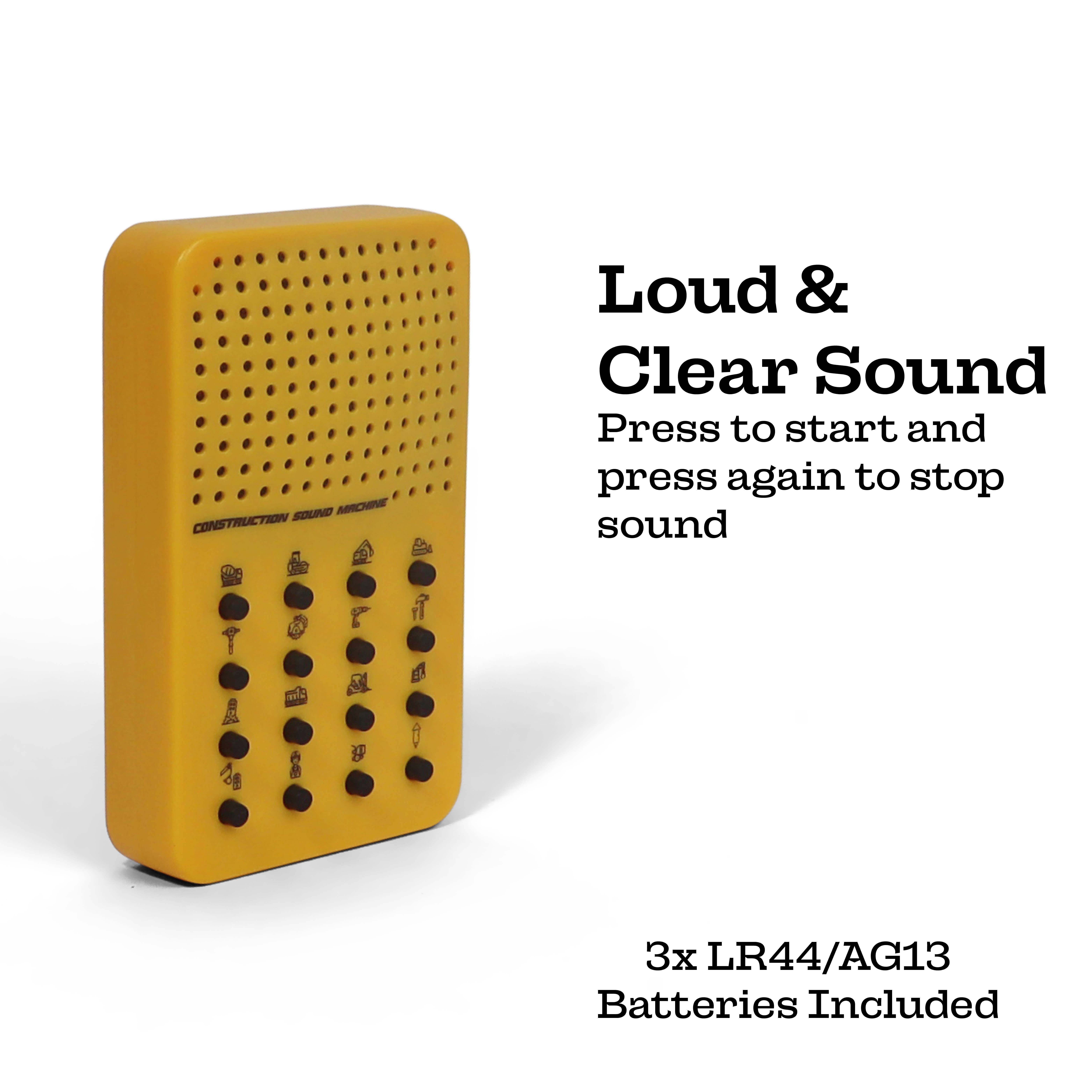 Twinkle Toys LLC – Brinquedo eletrónico - Crianças e bebés por atacado – Máquina de Sons de Construção - Gerador de Ruído Eletrónico com 16 Sons3