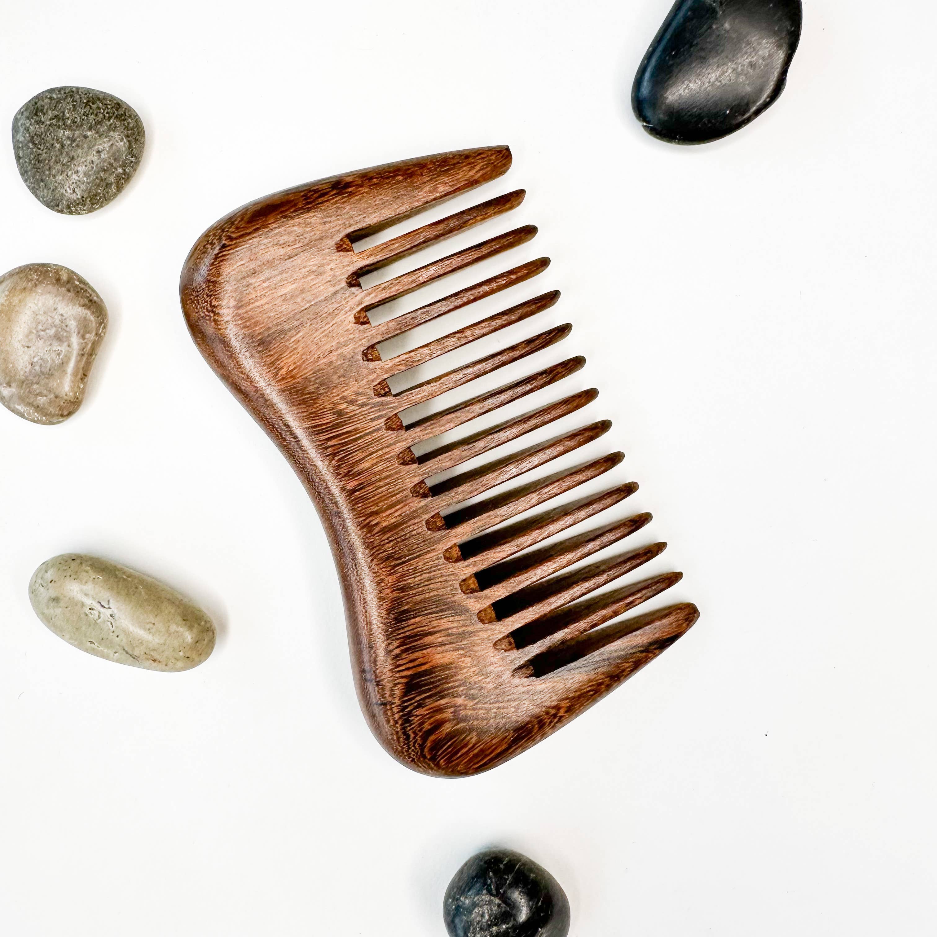 Smile Boutiques - Wholesale Hair brush/comb - Eco-Friendly Natural Sandalwood Detangling Comb