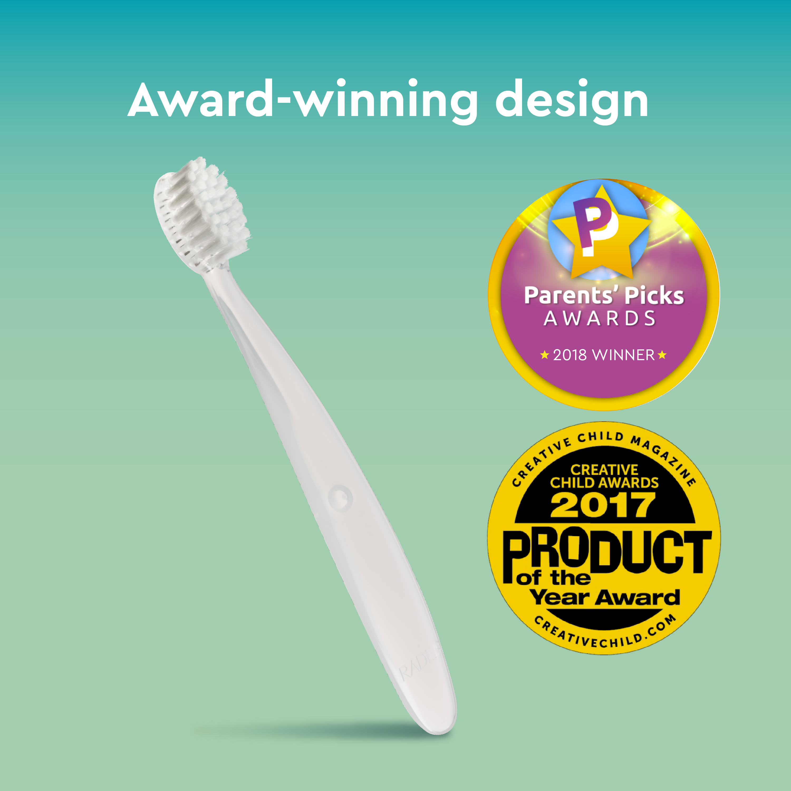 RADIUS - Wholesale Toothbrush - Kids & Baby - Pure Brush Toothbrush - 6 mo +1