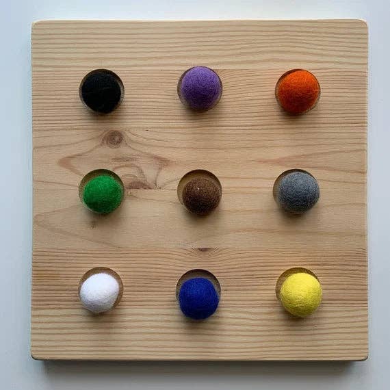 Sewing Seeds Play - Wholesale Decorative Tabletop Object - 2cm Standard Colours Felt Ball Bundle Of 551