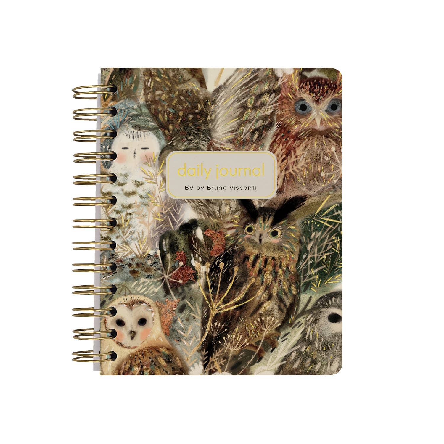 BV by Bruno Visconti - Wholesale Planner - A6 ArtPlanner Spiral Weekly Diary - Owls0