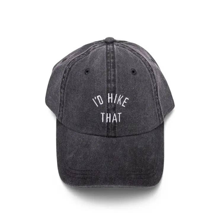 Keep Nature Wild - Wholesale Baseball Cap - Unisex - I'd Hike That Dad Hat | Faded Black