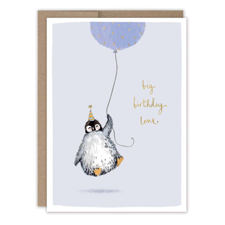 Tarjeta de cumpleaños de pingüino para venta al por mayor de Biely & Shoaf