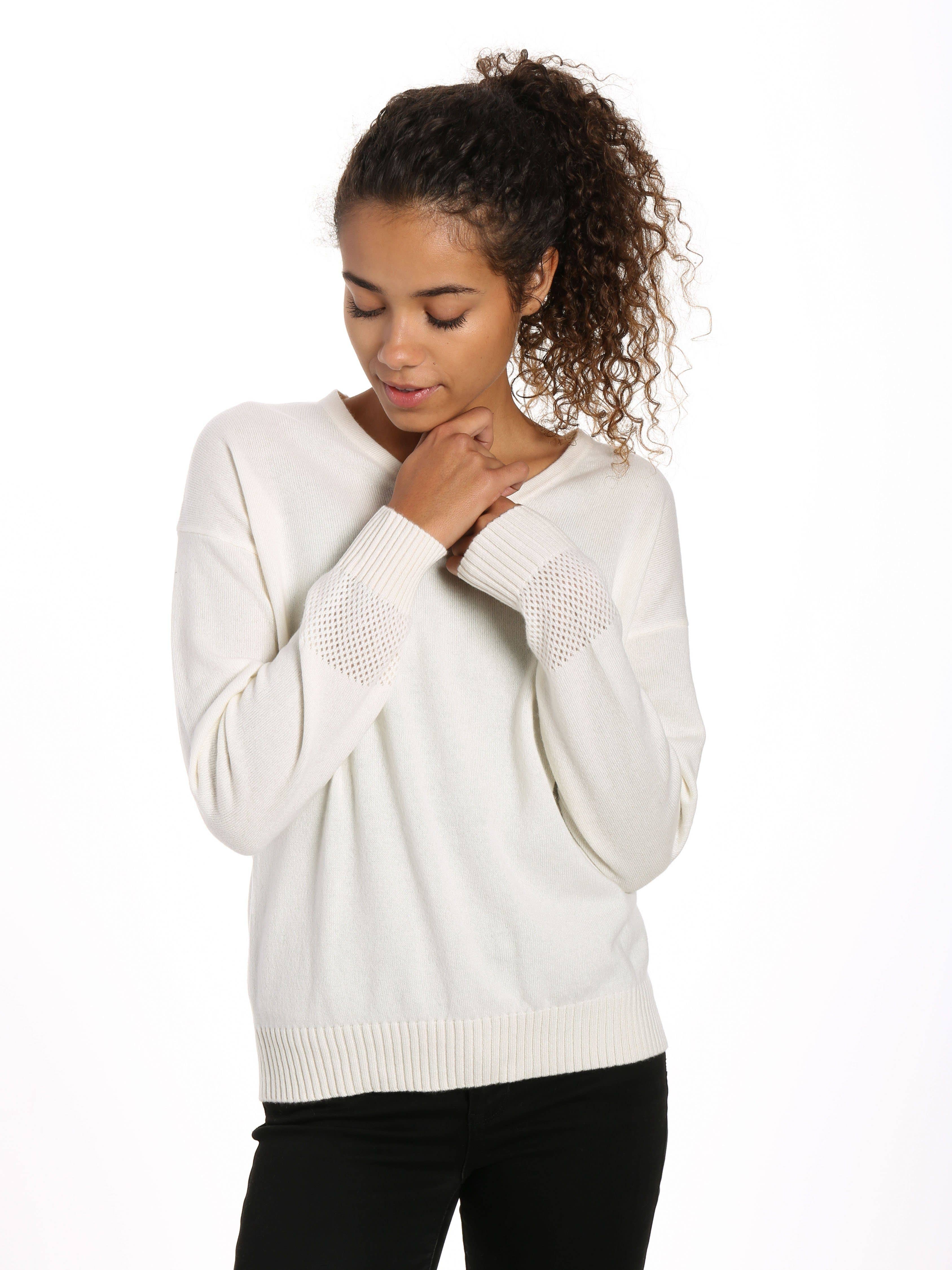 Noble Mount – Großhandel Strickpullover – Damen – Zainuno Moizni Damen-Pullover mit V-Ausschnitt aus 100% Kaschmir6