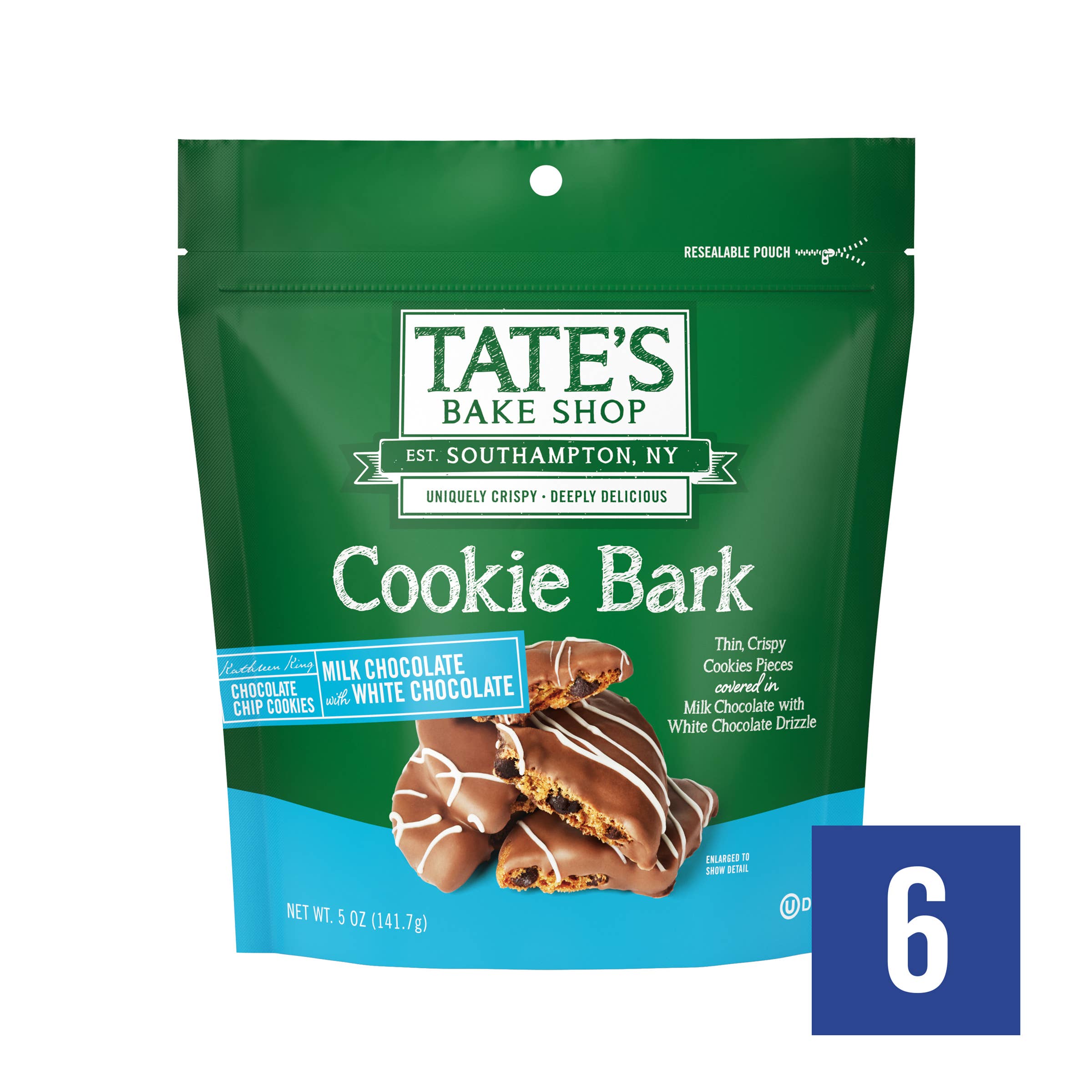 Tate's Bake Shop - Wholesale Cookie - Milk Chocolate Cookie Bark | 5 oz | 6 Count2