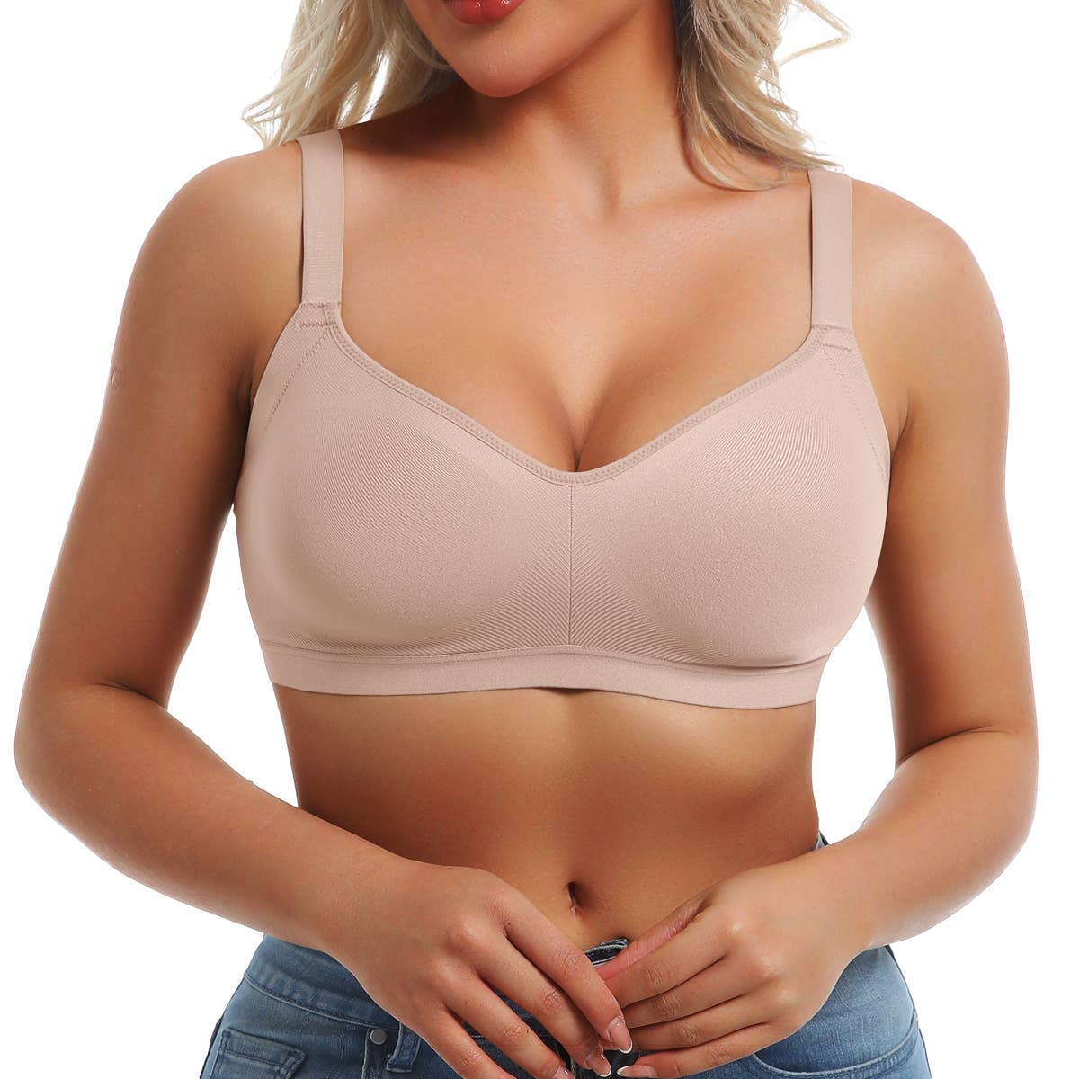 ShaperX Shapewear - Wholesale Bra - Women's - SHAPERX Seamless Lightly Lined Wireless Bra7