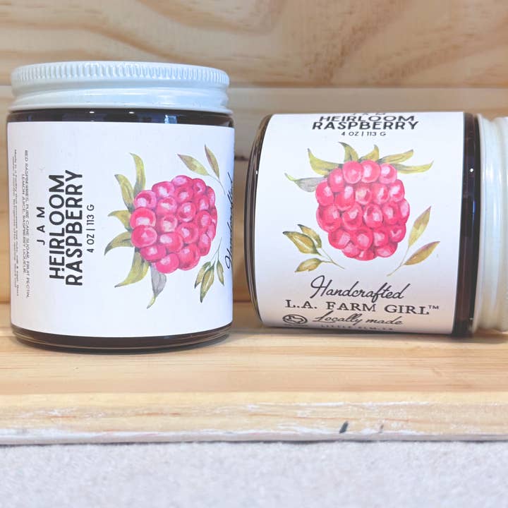 LA FARM GIRL - Wholesale Jam/Jelly - Heirloom Raspberry Jam - 4 oz 1