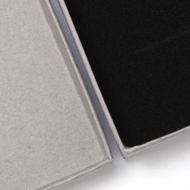 Inca UK - Wholesale Gift box - Cufflink / Earring box. 8x5x2cm. Grey kraft gift box.2