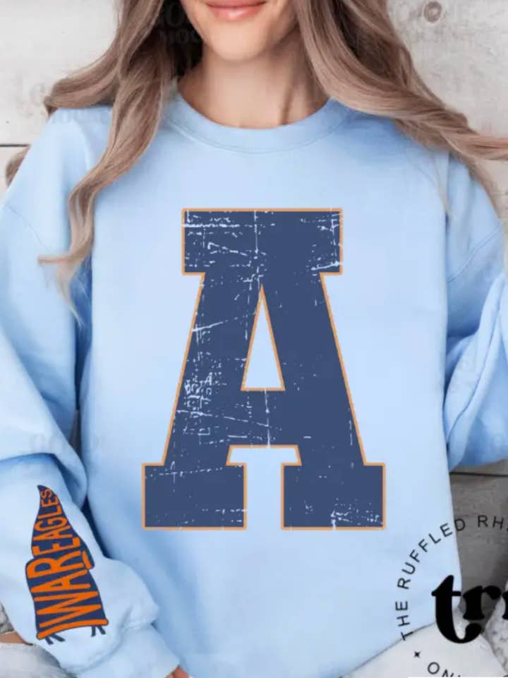 The Ruffled Rhino - Wholesale Screen Printed T-Shirt - Women's - Grunge Stretch w/ Sleeve Flag---ANY TEAM ANY COLORS7