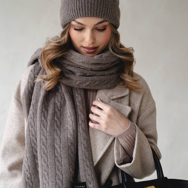 Ander - Wholesale Beanie - Women's - BELLANO Cashmere Blend Knitted Beanie 16