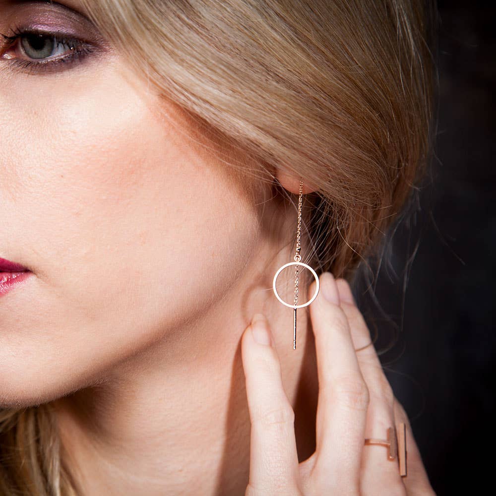 Sergio Engel jewellery - Wholesale Hangende/ronde oorbellen - Pura Earring 22 Oorbel met draad-/doortrekbare oorbel1