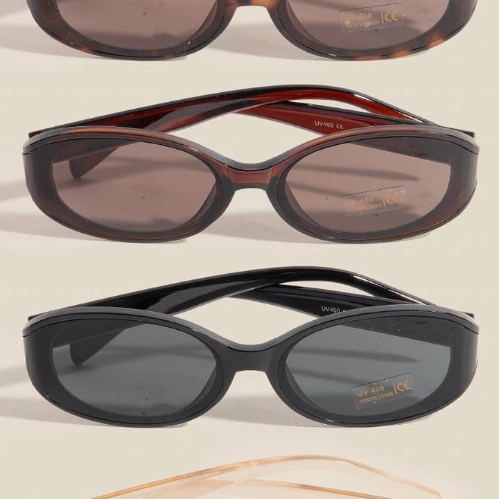 ASSORTED Narrow Oval Lens Sunglasses Set for wholesale on Faire0