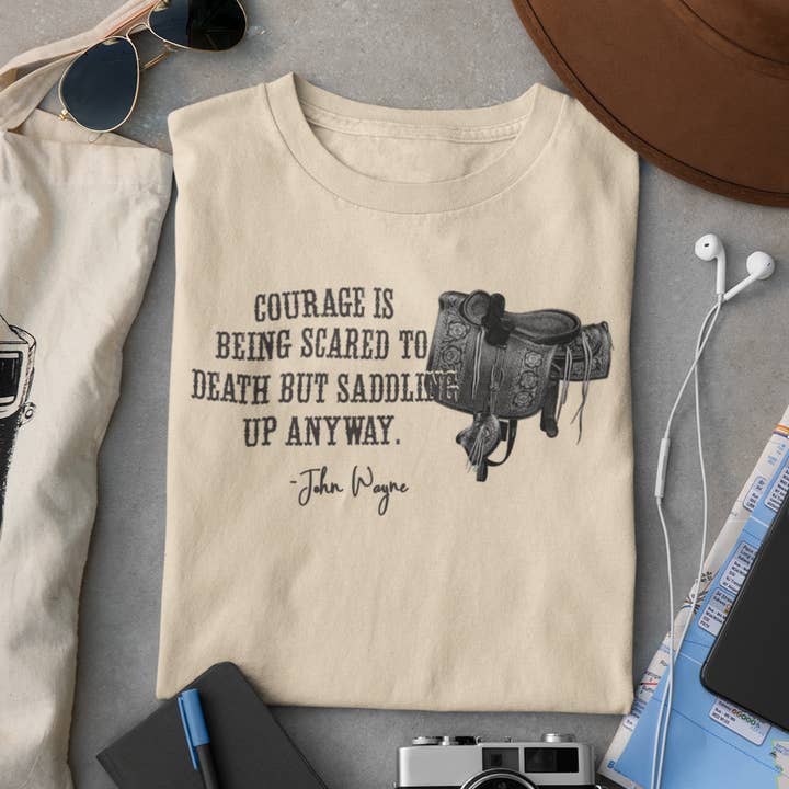 John Wayne Graphic Tee for wholesale by Carolina Moon