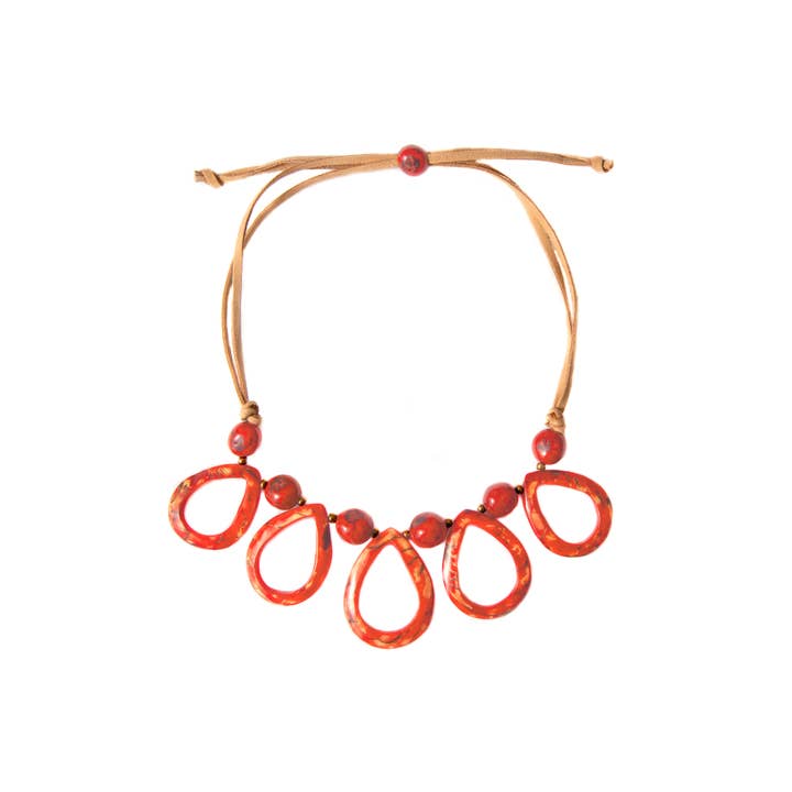 Organic Tagua Jewelry - Wholesale Bib Necklace - Collins Necklace