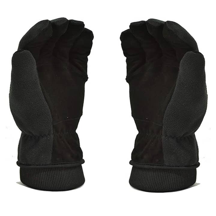 Deerskin Winter Gloves with Thinsulate Lining, Polar Fleece for wholesale by G & F Products