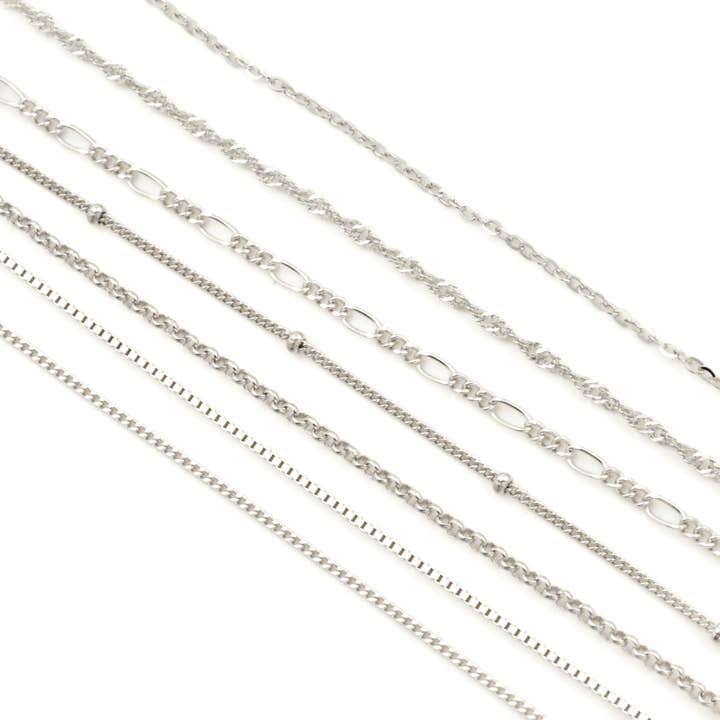 Blueyejewelry - Wholesale Link & chain necklace - Sterling Silver Chains - Dainty 925 Silver Chain Necklaces8
