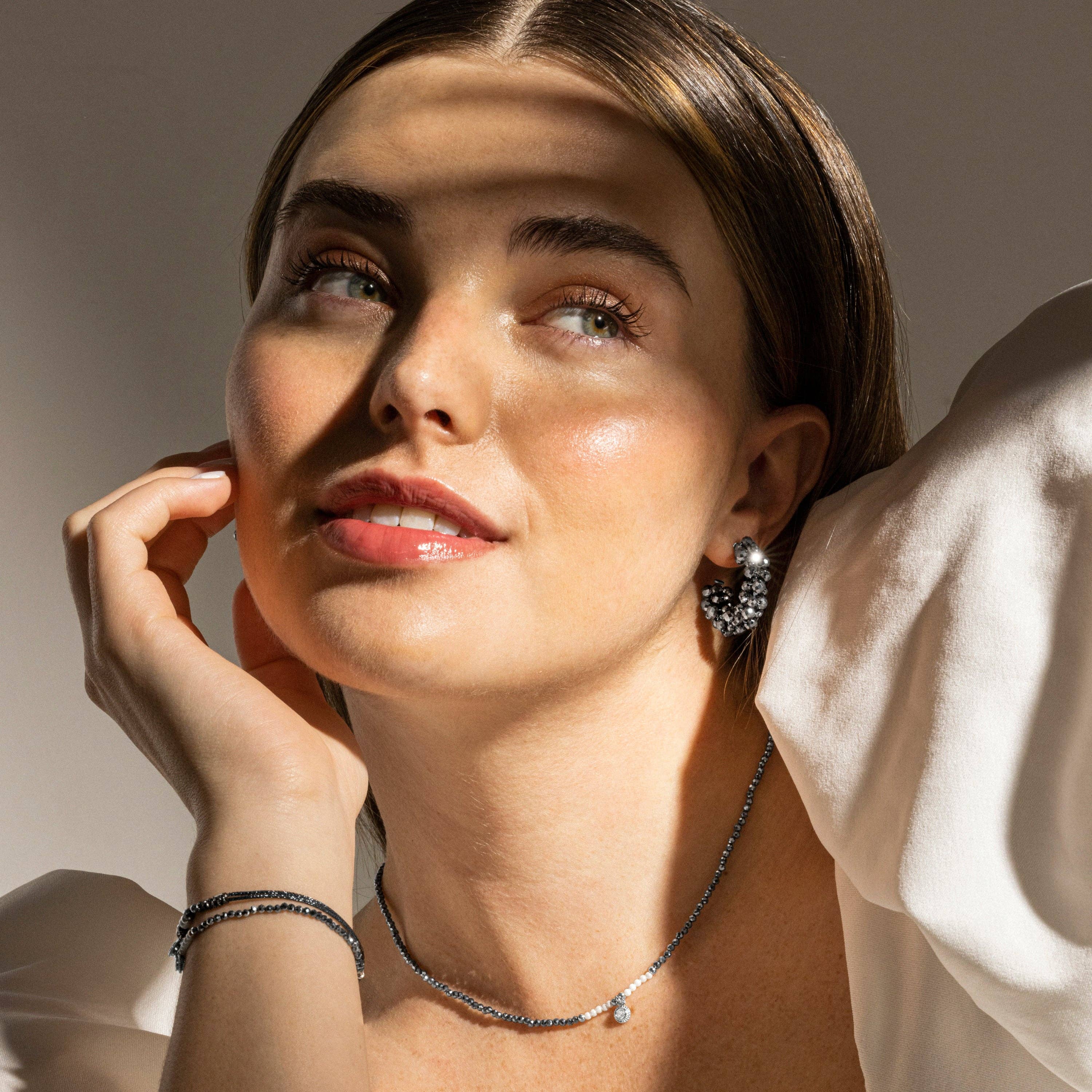 Luxenter - Wholesale Pendant/Charm Necklace - Collar Luxenter de Plata de Ley 925 y Perla Blanca acabado en rodio - Miakde5