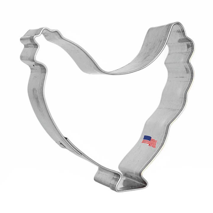 Mini Hen Chicken 1.75 inch Cookie Cutter for wholesale by The Cookie Cutter Shop