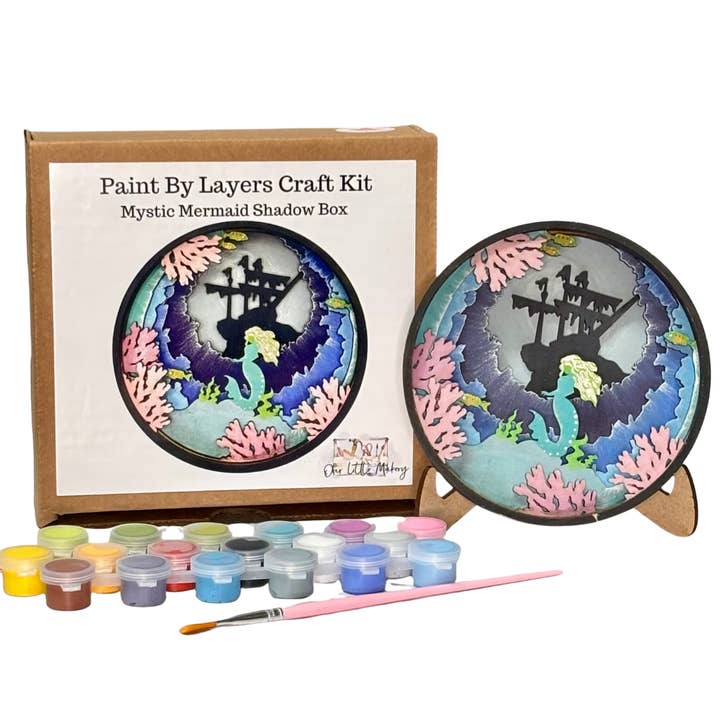 Mystic Mermaid Shadow Box Kit for wholesale by Our Little Makery