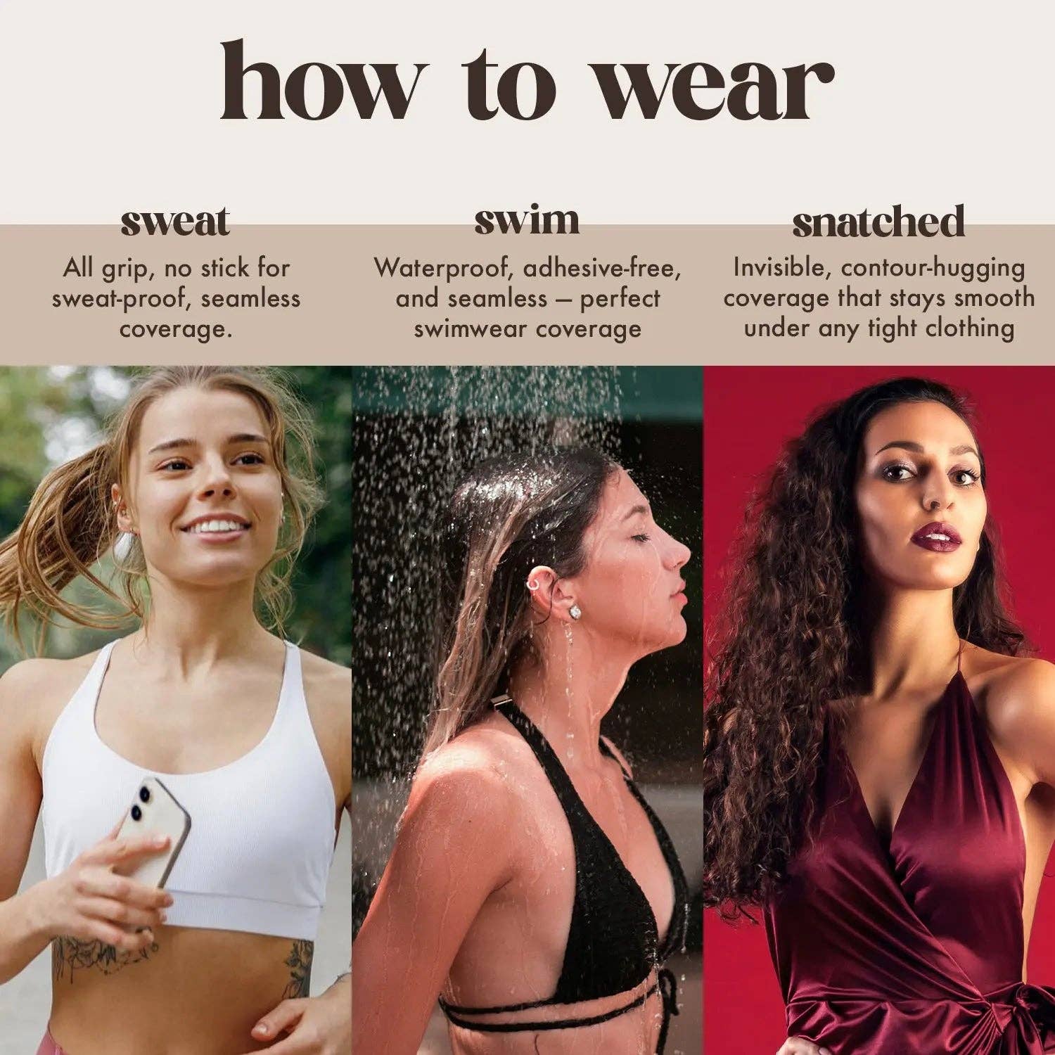 Breasties - Wholesale Nipple Pasties - Women's - BREASTIES Originals Adhesive-Free Nipple Covers4