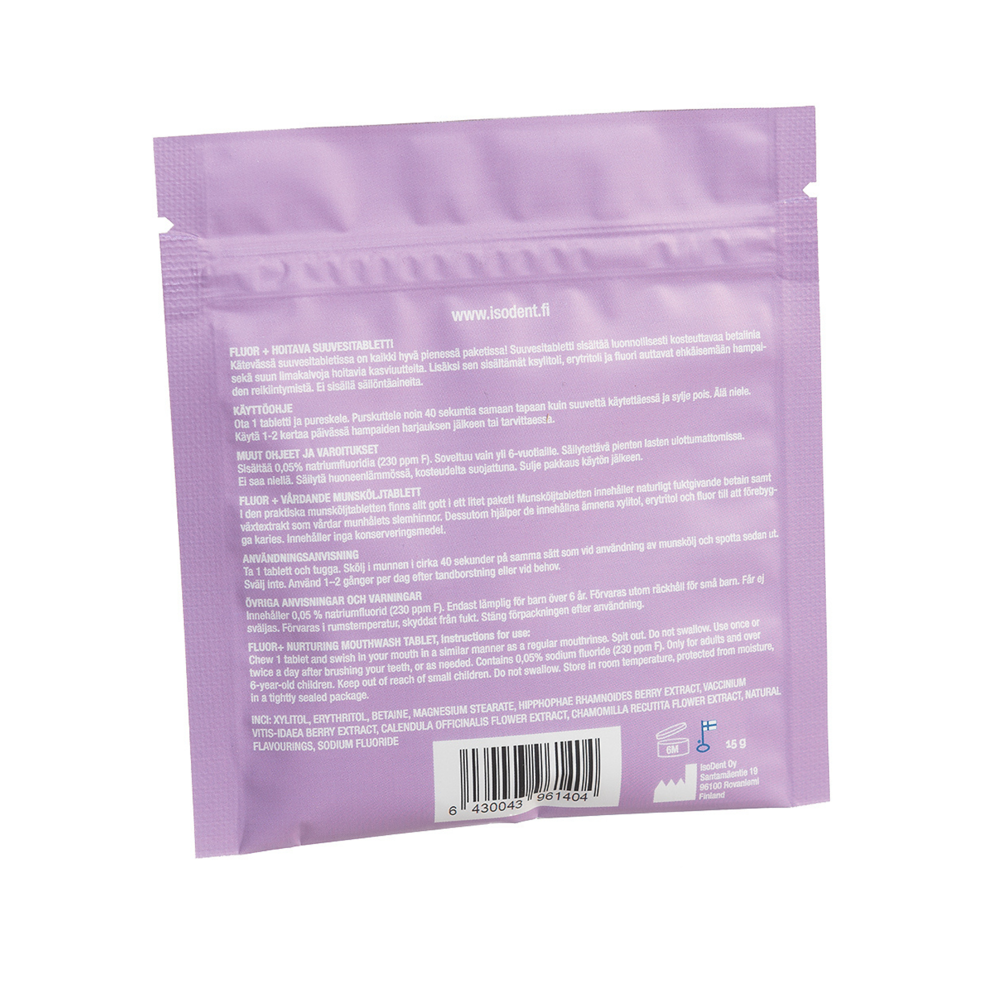 IsoDent - Wholesale Mouthwash - Men's - IsoDent Fluor+ Nurturing Mouthwash Tablets1