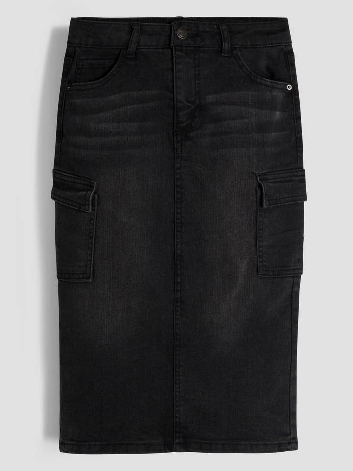 Girls Midi Cargo Skirt-GK46384 for wholesale by YMI