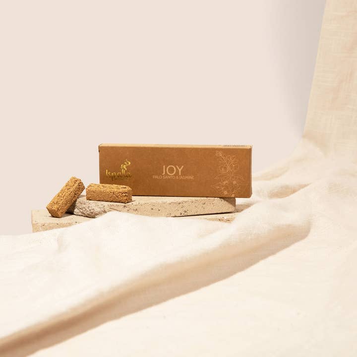 Joy - Palo Santo & Jasmine Incense Tablets for wholesale by Haus of Incense