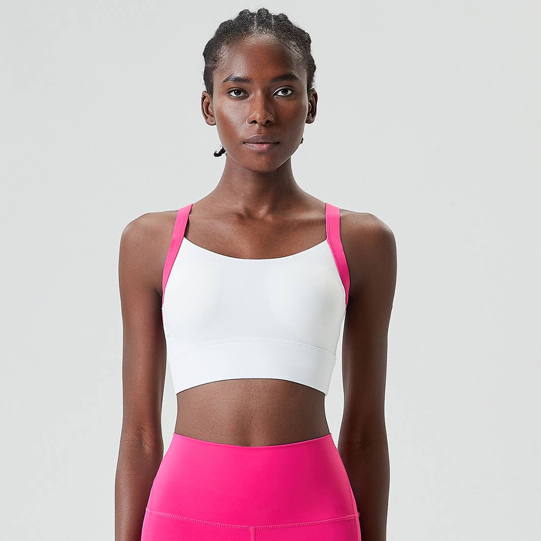 Sodalemon - Wholesale Sports Bra - Women's - Full Coverage With Wide Straps Contrast Color Sports Bra1