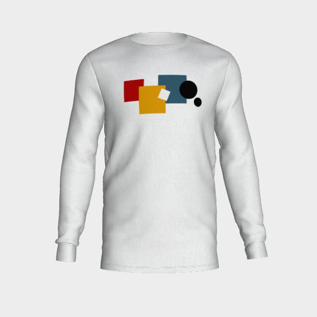 T-shirt long pour homme - Squares 🇨🇦 pour la vente par The Wheaten Store