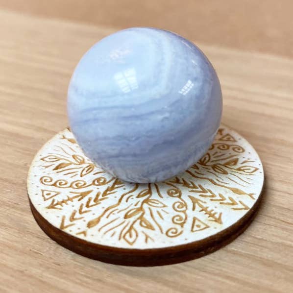 Small Crystal Sphere Stand 3.5cm x 3.5cm for wholesale by Gorgeous Little Bits