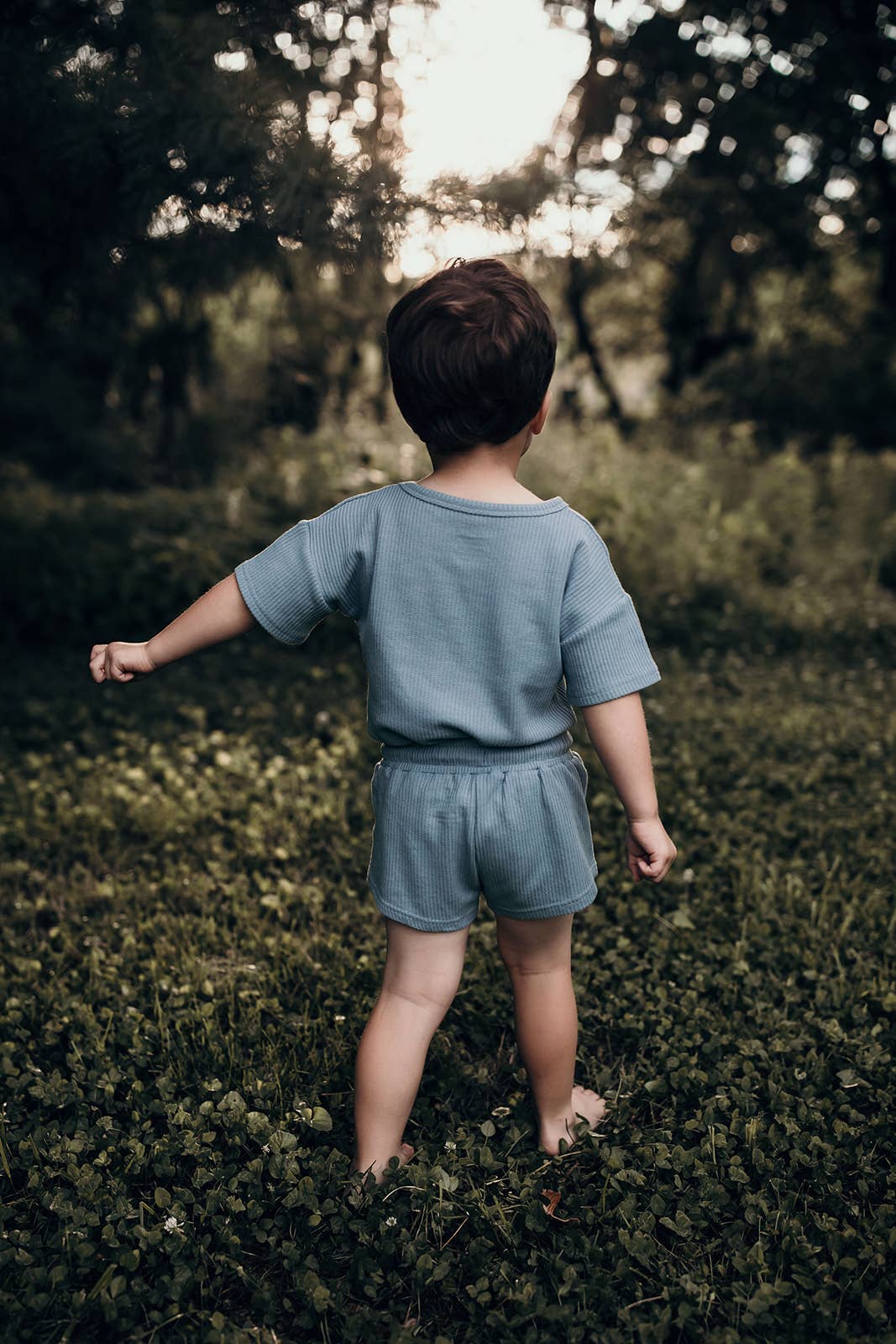 Three Little Tots – wholesale Top & short set – Kids – Santorini Summer Waffle Toddler Top & Bottom Set9