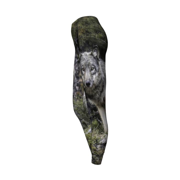 ”Första mötet” Grey Wolf Classic Leggings för wholesale av Back to Nature Apparel