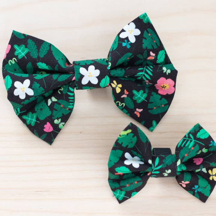 Rainforest Pet Bow for wholesale by Tealight Studios