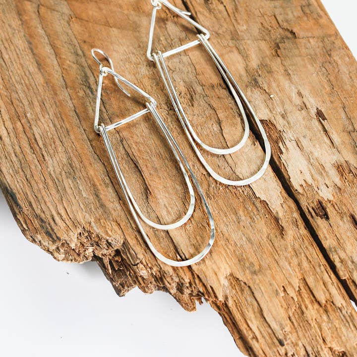 E145 - Triangle Double "U" for wholesale by Blueberry Jewelry