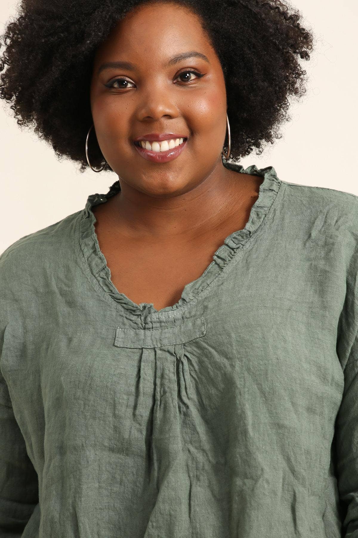 Lea & Luc - Grandes Tailles – Túnica - Mulher por atacado – Túnica de linho plus size com caimento solto25