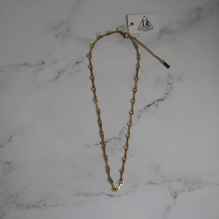 Blade Chain – Waterproof 14k PVD Gold Necklace for wholesale by Deep South Originals Inc.