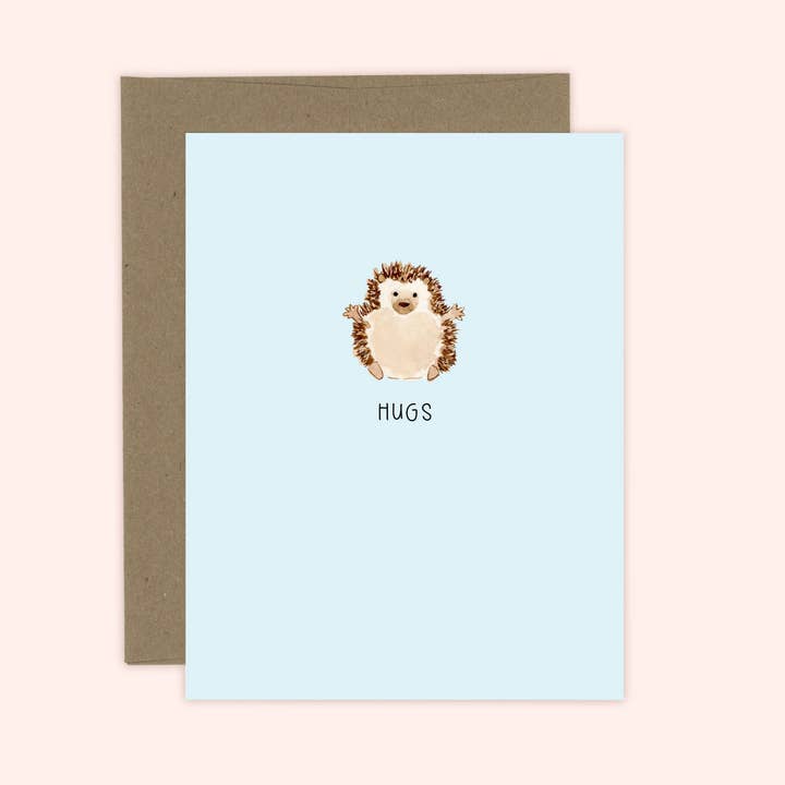 Tarjeta Abrazos de Erizo | Simpatía | Condolencia para venta al por mayor de Almeida Illustrations