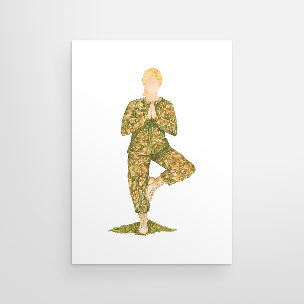 Yogini Collection - Wholesale Everyday Greeting Card - Tree Pose0