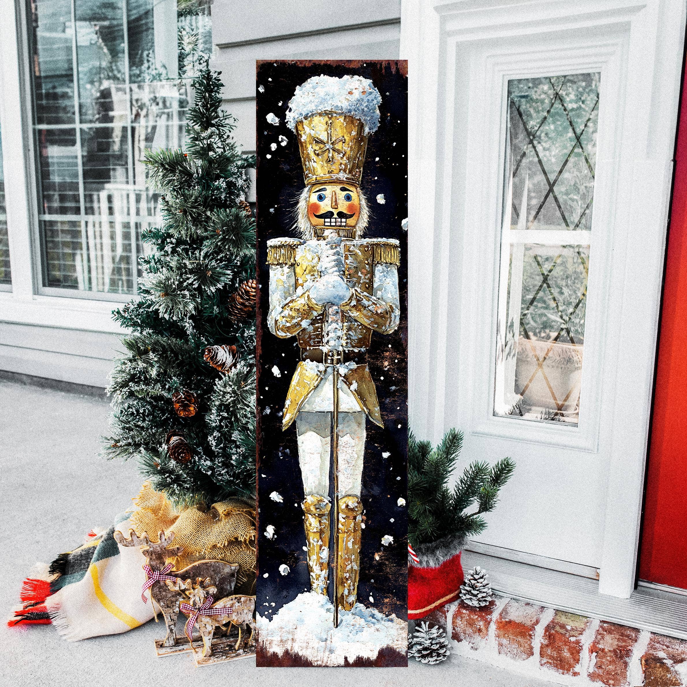 TX USA Corporation - Wholesale Christmas Decoration - Festive Nutcracker Christmas Welcome Porch Sign | Vertical Outdoor Holiday Decor8