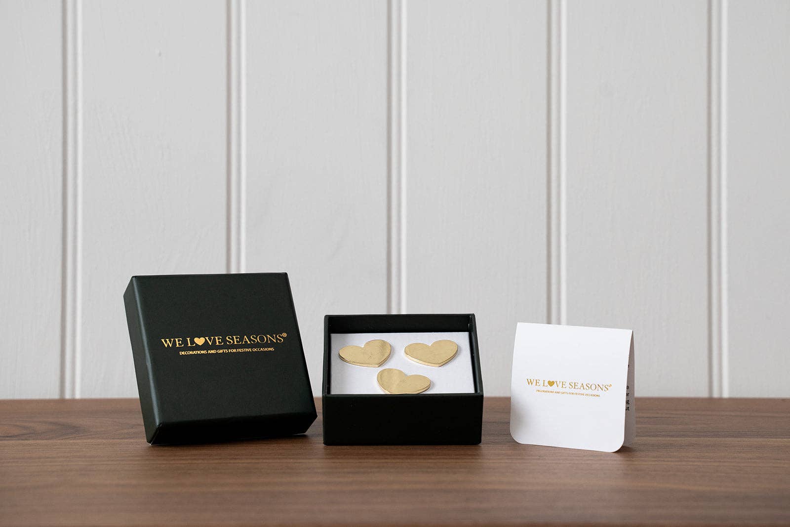 We Love Seasons Ltd - Wholesale Decorative tabletop object - Gold Pin Hearts1